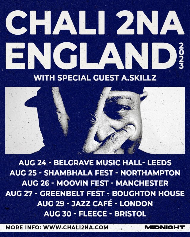 Chali 2na at Jazz Cafe on Tue 29th August 2023 Flyer