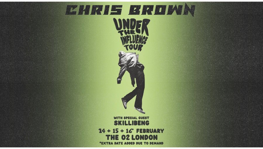 Chris Brown at The o2 on Wed 15th February 2023 Flyer