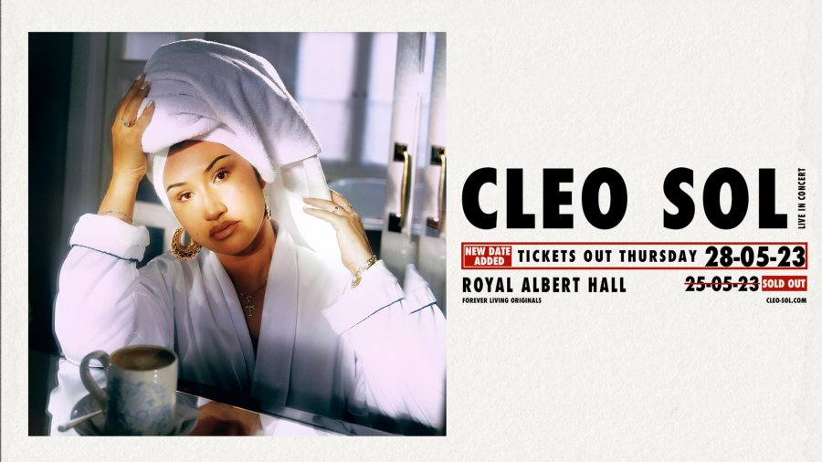 Cleo Sol at Royal Albert Hall on Sun 28th May 2023 Flyer