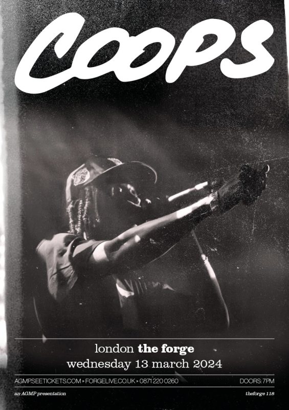 Coops at The Forge on Wed 13th March 2024 Flyer