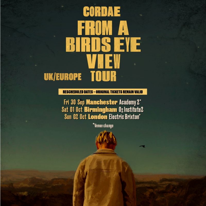 Cordae at Electric Brixton on Sun 2nd October 2022 Flyer
