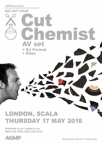 Cut Chemist at Scala on Thu 17th May 2018 Flyer