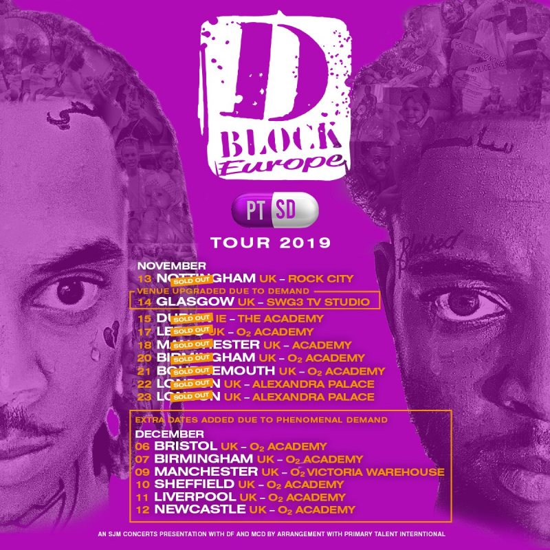 D Block Europe at Alexandra Palace on Fri 22nd November 2019 Flyer