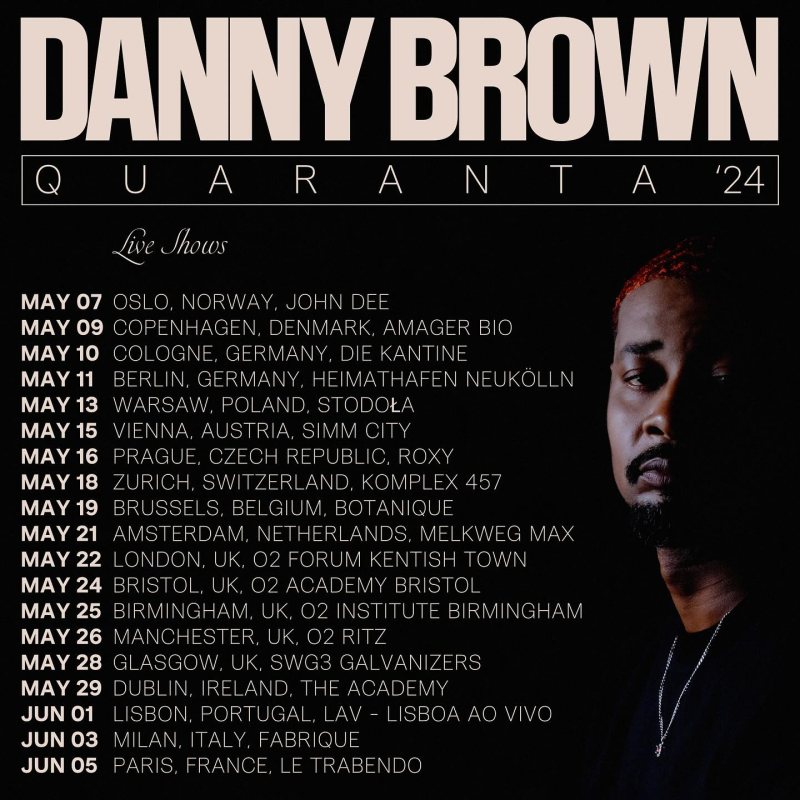 Danny Brown at The Forum on Wed 22nd May 2024 Flyer