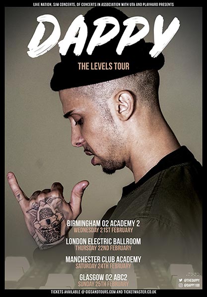 Dappy at Electric Ballroom on Thu 22nd February 2018 Flyer