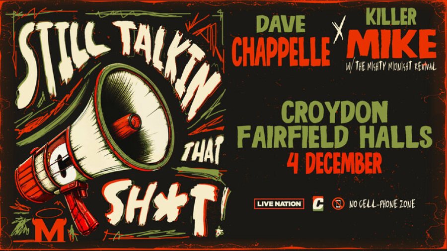 Dave Chapelle X Killer Mike at Fairfield Halls on Wed 4th December 2024 Flyer