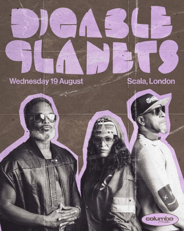 Digable Planets at Scala on Wed 19th August 2026 Flyer
