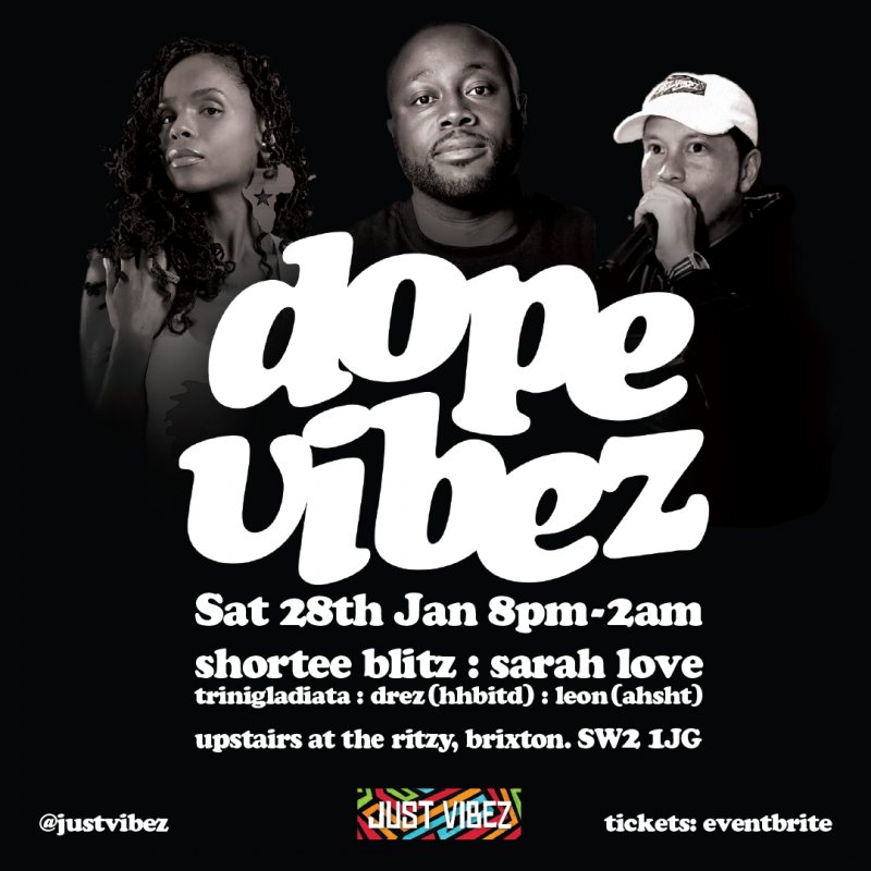 Dope Vibez at The Ritzy on Sat 28th January 2023 Flyer
