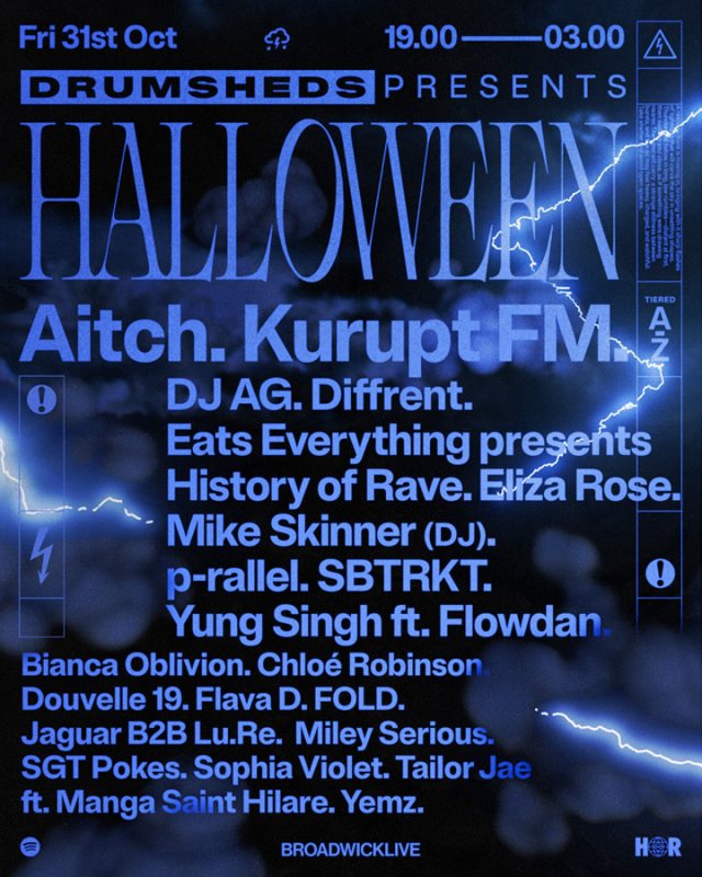 DRUMSHEDS presents Halloween at Drumsheds on Fri 31st October 2025 Flyer