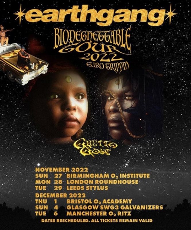 Earthgang at The Roundhouse on Mon 28th November 2022 Flyer