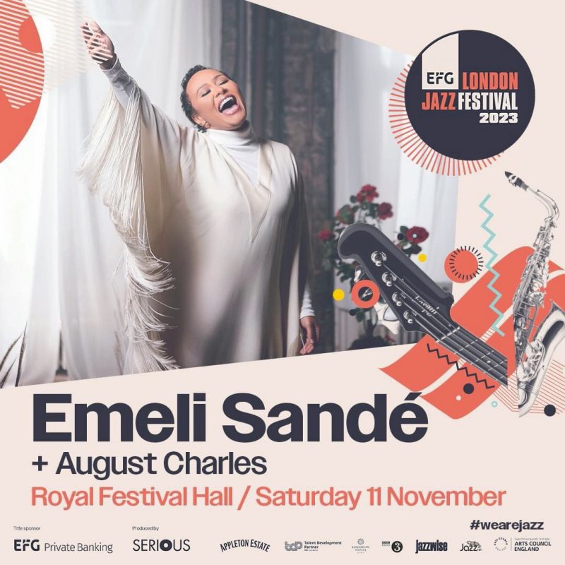 Emeli Sande at Royal Festival Hall on Sat 11th November 2023 Flyer