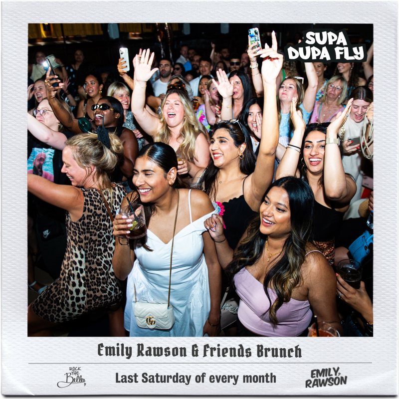 EMILY RAWSON & FRIENDS BOTTOMLESS BRUNCH at Amazing Grace on Sat 31st August 2024 Flyer