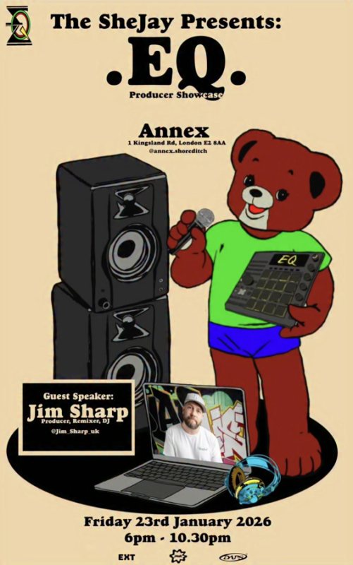 EQ Producer Showcase at Kachette Annex on Fri 23rd January 2026 Flyer