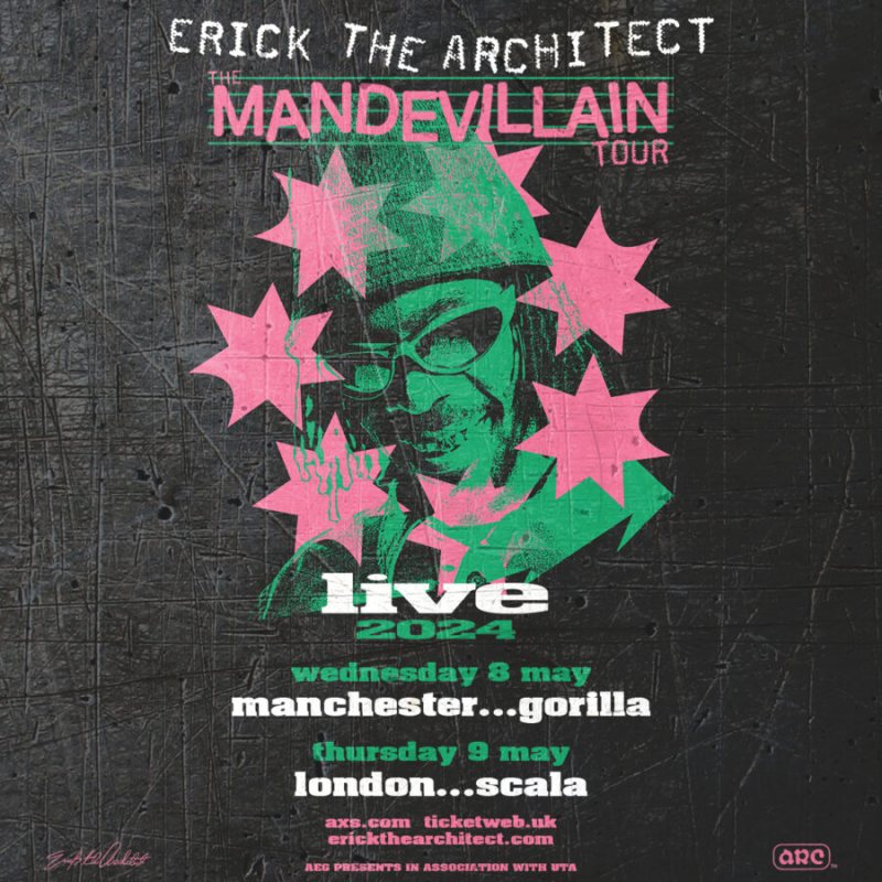 Erick The Architect at Scala on Thu 9th May 2024 Flyer