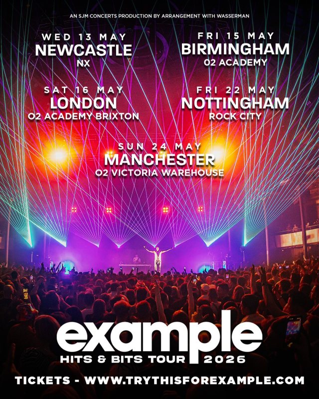 Example at Brixton Academy on Sat 16th May 2026 Flyer