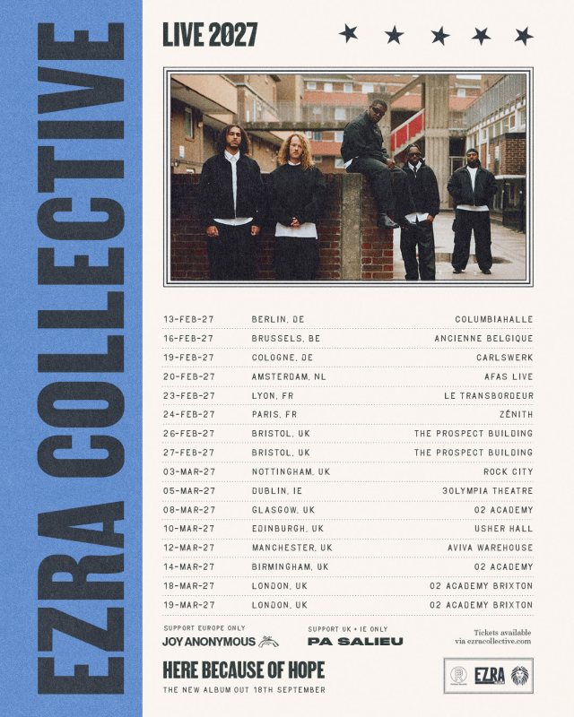 Ezra Collective at Brixton Academy on Thu 18th March 2027 Flyer