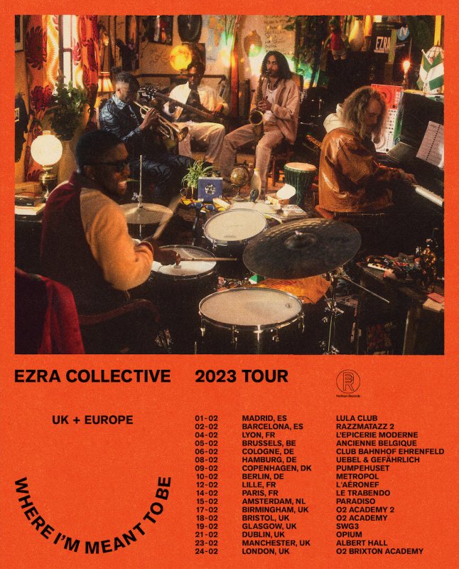 Ezra Collective at Brixton Academy on Fri 24th February 2023 Flyer