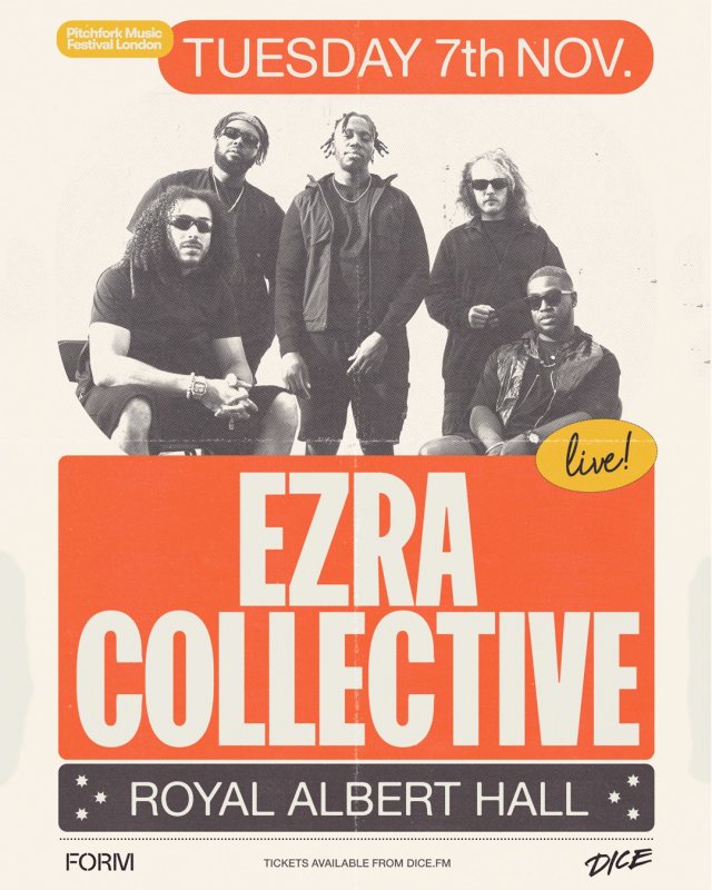 Ezra Collective at Royal Albert Hall on Tue 7th November 2023 Flyer