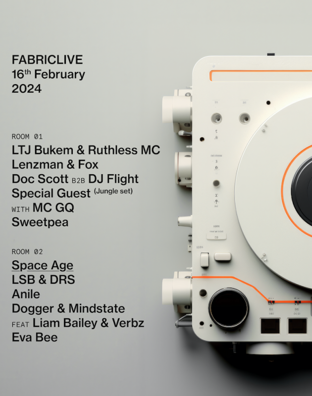 FABRICLIVE at Fabric on Fri 16th February 2024 Flyer