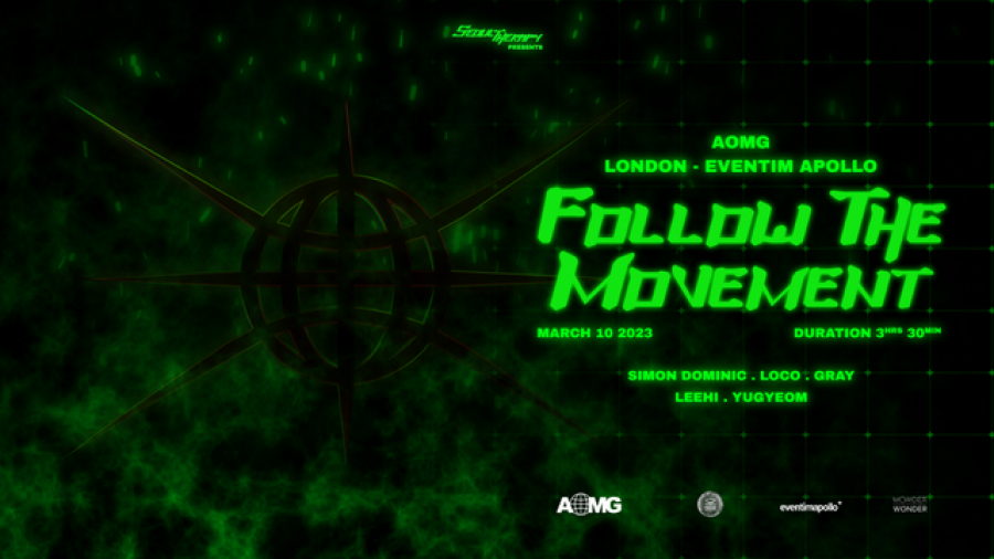 Follow the Movement at Hammersmith Apollo on Fri 10th March 2023 Flyer