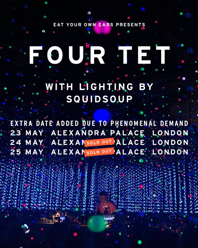 Four Tet at Alexandra Palace on Tue 23rd May 2023 Flyer