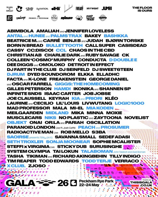 GALA'26 Friday at Peckham Rye Park on Fri 22nd May 2026 Flyer