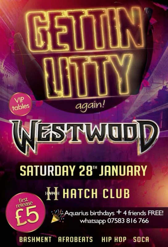 Gettin LITTY again at The Hatch Club on Sat 28th January 2023 Flyer