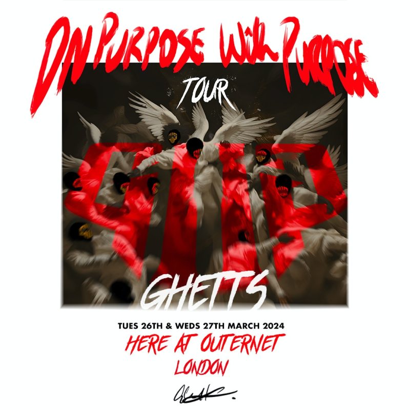 Ghetts at HERE at Outernet on Tue 26th March 2024 Flyer