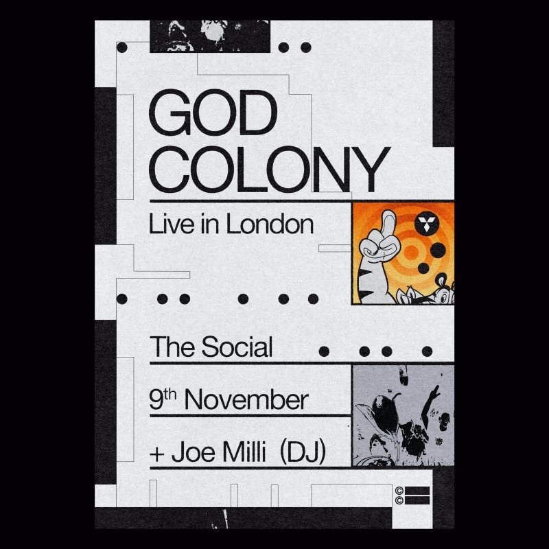 God Colony at The Social on Thu 9th November 2023 Flyer