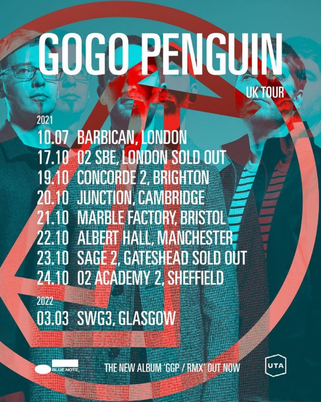 GoGo Penguin at Barbican on Thu 10th February 2022 Flyer