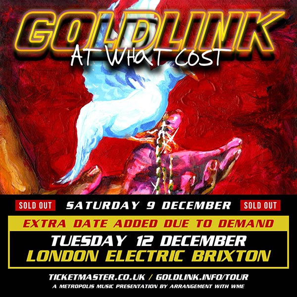 Goldlink at Electric Brixton on Tue 12th December 2017 Flyer