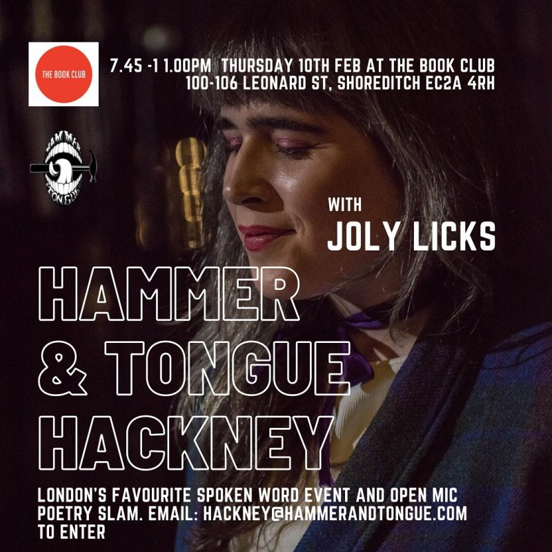 Hammer & Tongue Hackney Book Club Ah Sh!t
