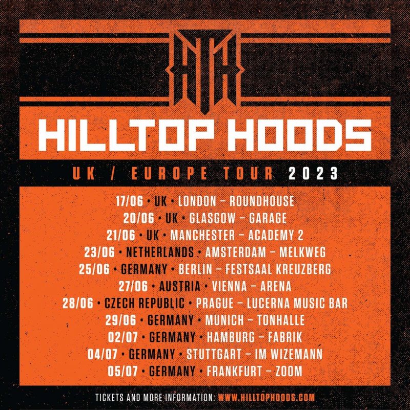 Hilltop Hoods at The Roundhouse on Sat 17th June 2023 Flyer