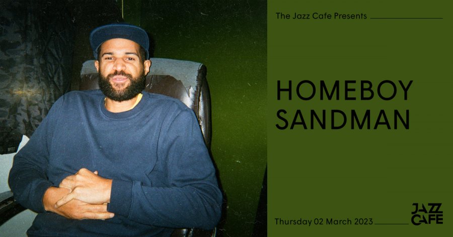 Homeboy Sandman at Jazz Cafe on Thu 2nd March 2023 Flyer