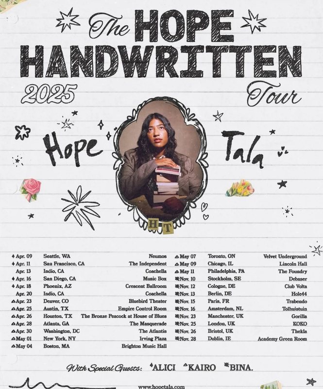 Hope Tala at KOKO on Tue 25th November 2025 Flyer