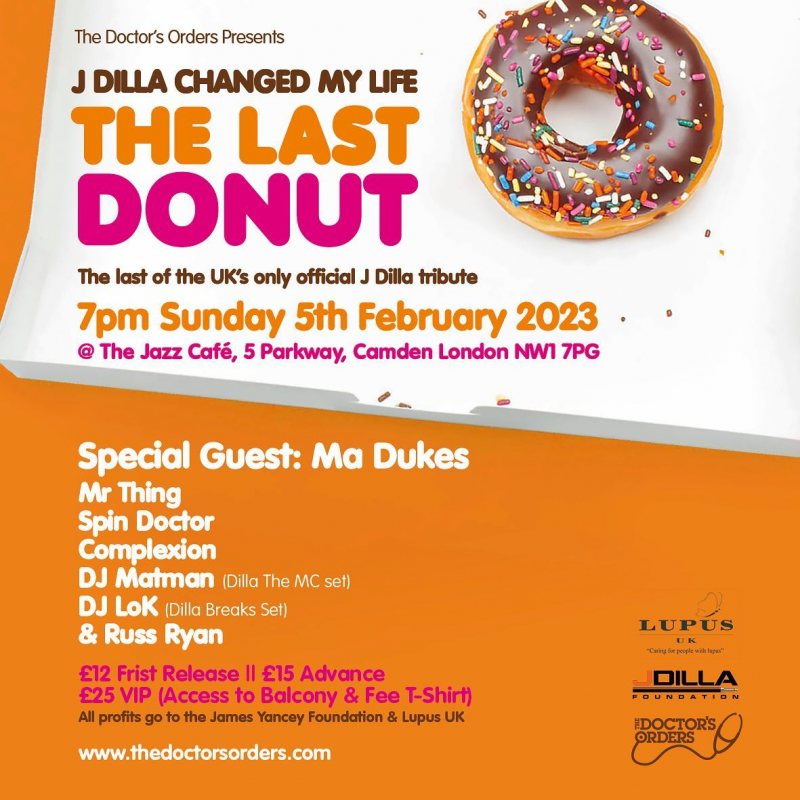 J DILLA CHANGED MY LIFE at Jazz Cafe on Sun 5th February 2023 Flyer