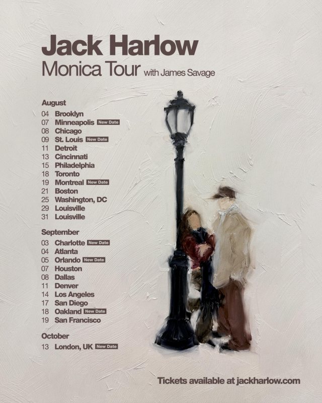 Jack Harlow at KOKO on Tue 13th October 2026 Flyer