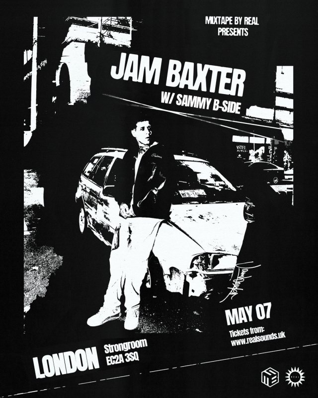Jam Baxter at Strongroom on Thu 7th May 2026 Flyer