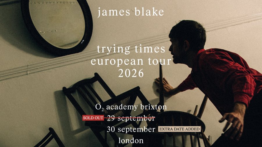 James Blake at Brixton Academy on Wed 30th September 2026 Flyer