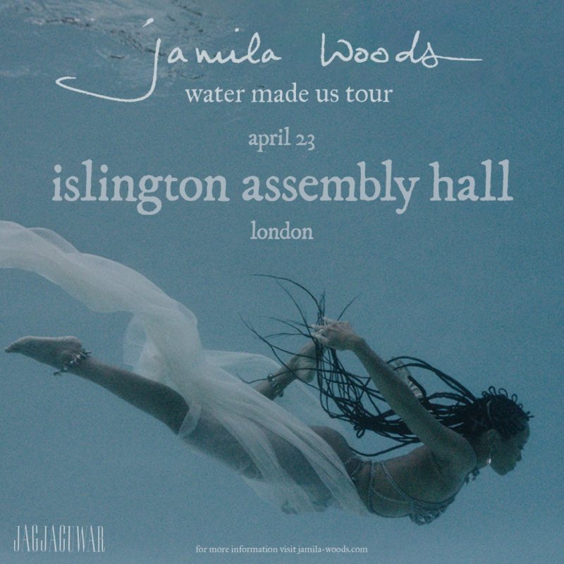 Jamila Woods at Islington Assembly Hall on Tue 23rd April 2024 Flyer