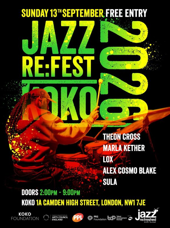 JAZZ RE:FEST 2026 at KOKO on Sun 13th September 2026 Flyer