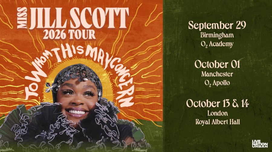 Jill Scott at Royal Albert Hall on Tue 13th October 2026 Flyer