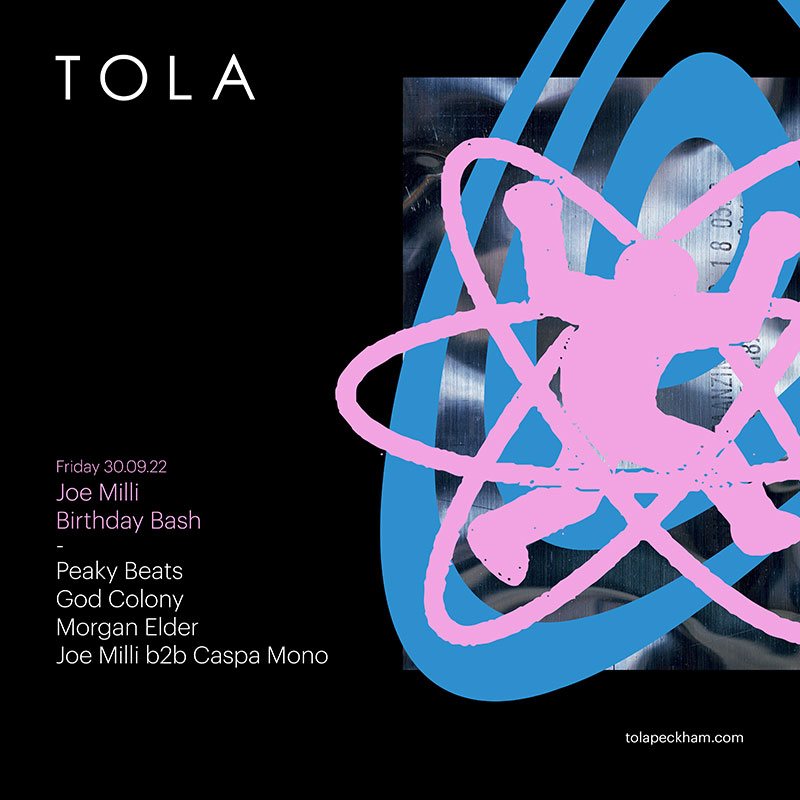 Joe Milli Birthday Bash at Tola on Sat 30th September 2023 Flyer