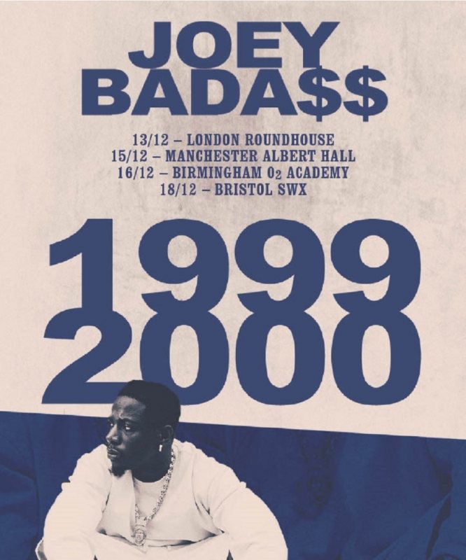 Joey Badass at The Roundhouse on Tue 13th December 2022 Flyer