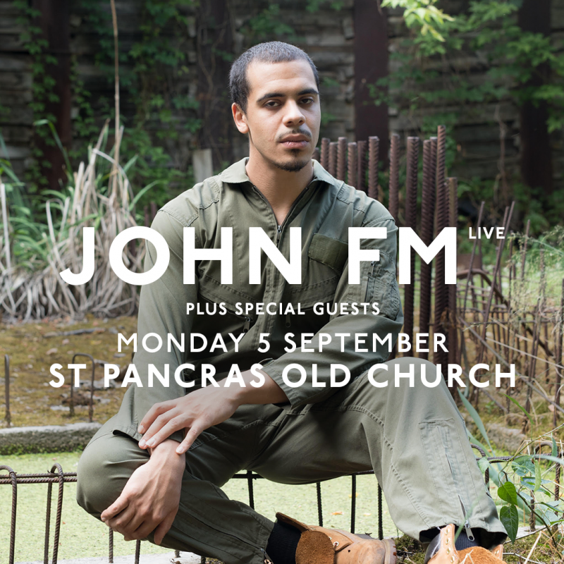 John FM at St. Pancras Old Church on Mon 5th September 2022 Flyer