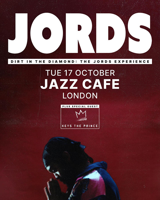 Jords at Jazz Cafe on Tue 17th October 2023 Flyer