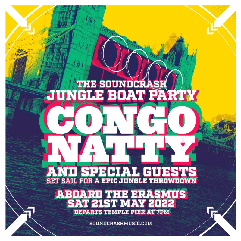 Jungle Boat Party at The Dutch Master on Sat 21st May 2022 Flyer