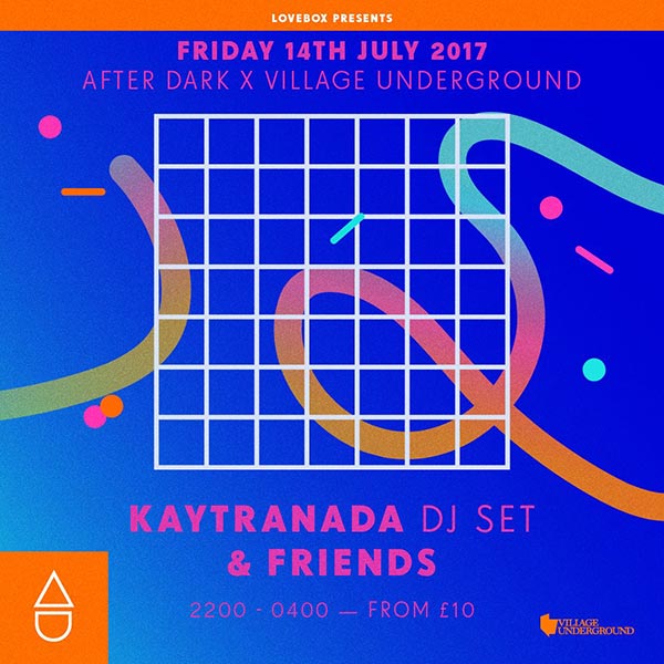 Kaytranada DJ Set at Village Underground on Fri 14th July 2017 Flyer