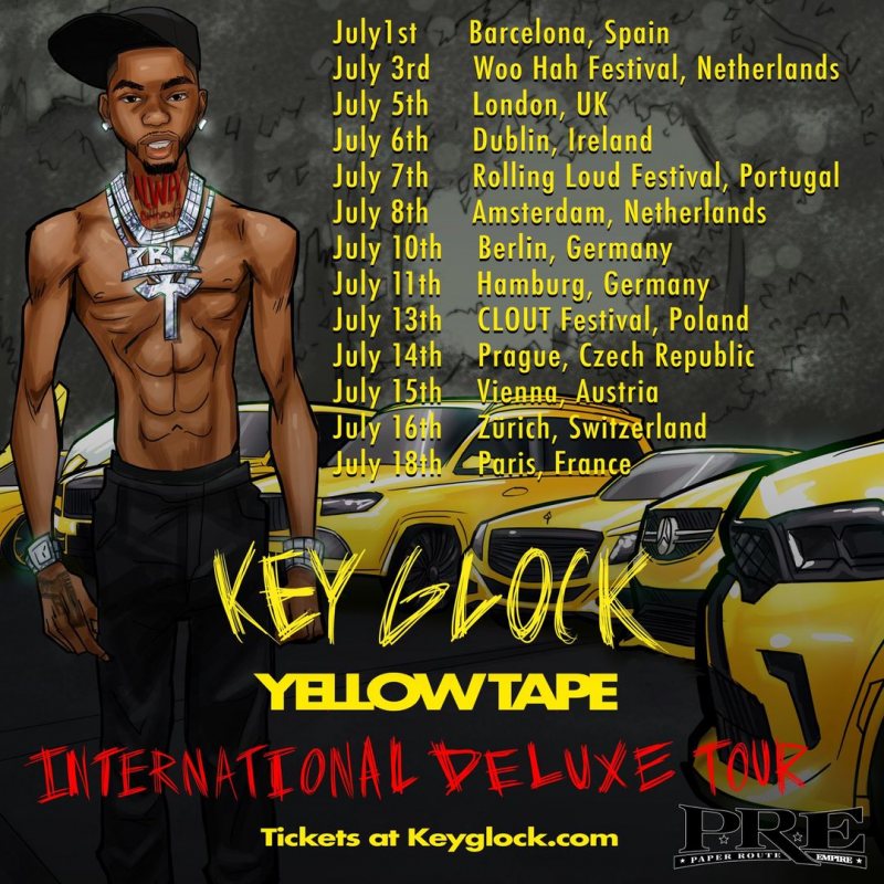 Key Glock at EartH on Tue 5th July 2022 Flyer