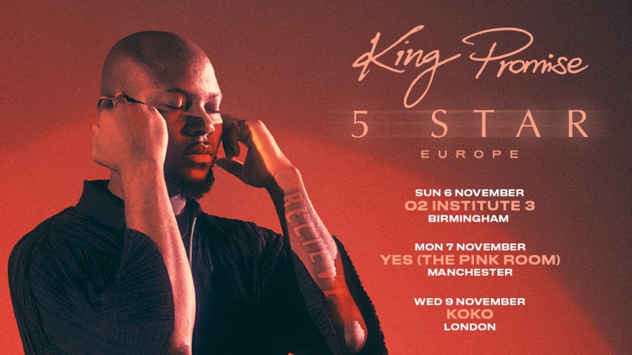King Promise at KOKO on Wed 9th November 2022 Flyer